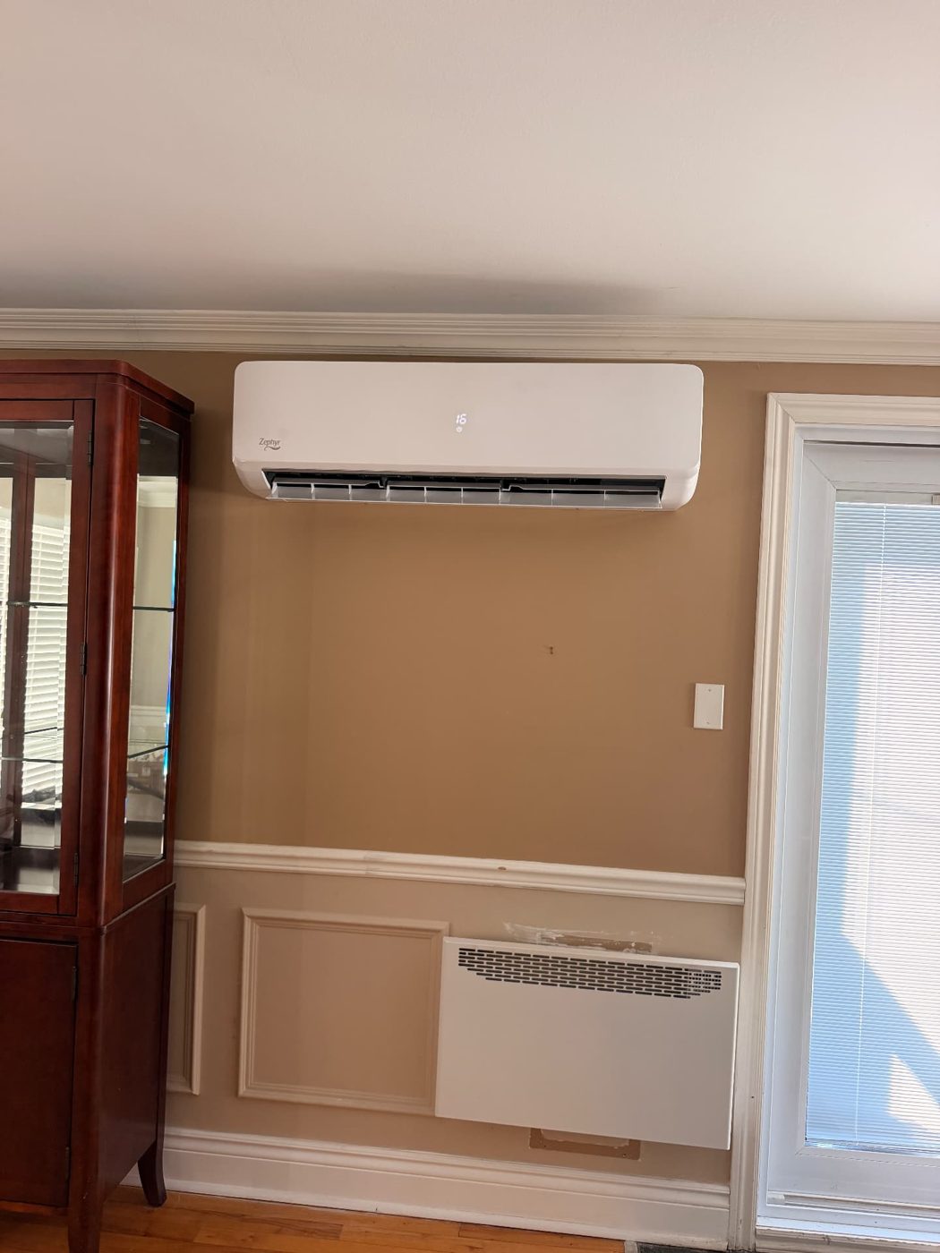 Zephyr Wall Unit in Dining Room