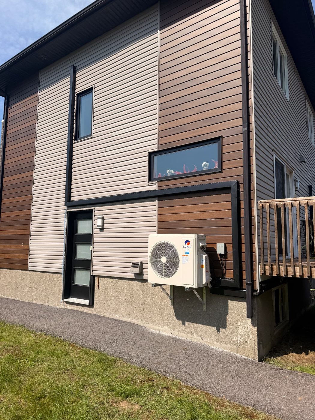 Gree Heat Pump on Wall Brackets